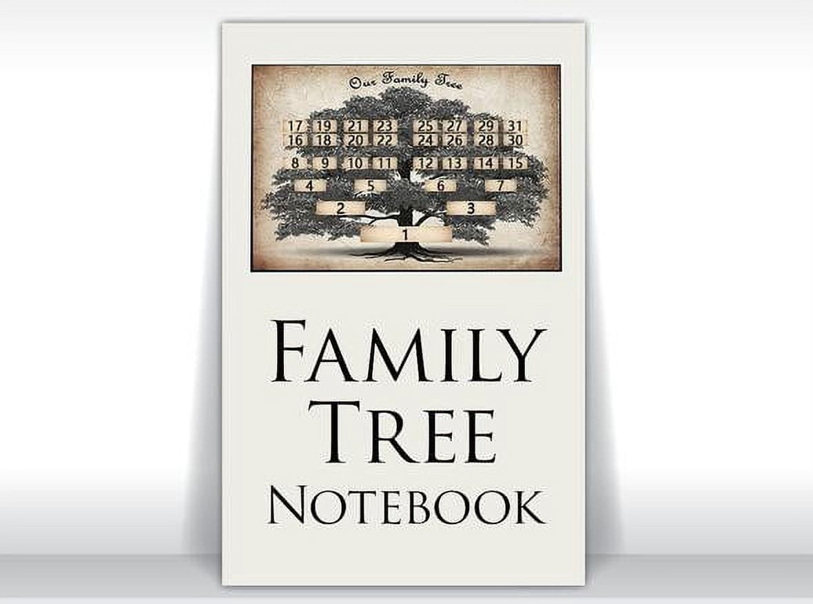 16 SHEET FAMILY Tree Notebook Flexible Family Workbook Gifts for