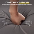 thumbnail image 5 of STARY Outdoor Deep Seat Cushions for Patio Furniture, 24"x24" Replacement Sectional Cushions for Outdoor Sofa, Armchair, 4 Pieces, Grey, 5 of 8