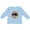 AE-Light Blue, variant on Buffalo Cute Western Pattern Boys or Girls Long Sleeve Toddler T-Shirt