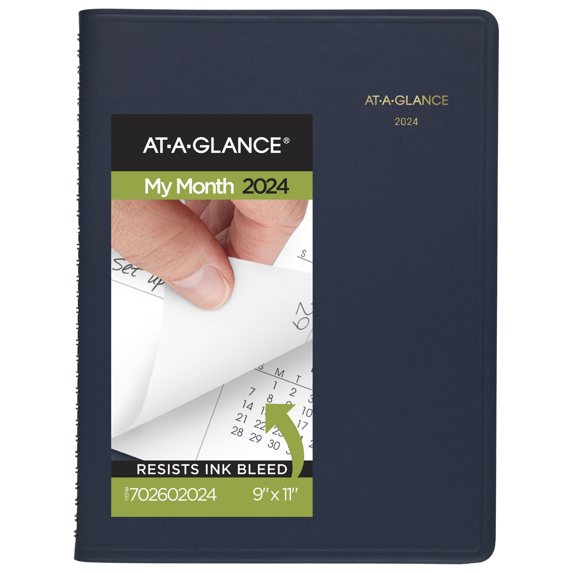 2024 AT-A-GLANCE Weekly/Monthly Planner - Move-A-Page Appointment Book, 8.75x11 Black