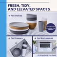 thumbnail image 2 of TidyUps Shelf Liner, Midnight Grid, 23.75 x 6 in, Non-Slip Drawer and Cabinet Liner, 2 Pack, 2 of 8