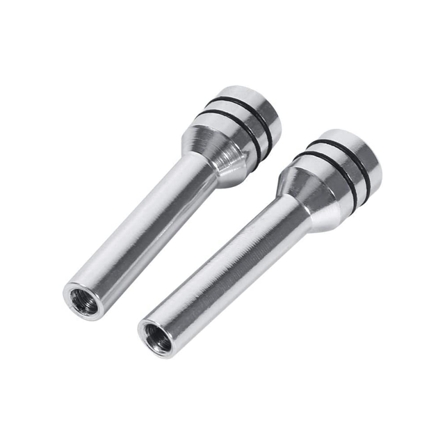 Cubierta de pasador de bloqueo de puerta de automóvil, 2 piezas de aleación de aluminio universal para automóvil Camión Cubierta de pernos de perilla de bloqueo de puerta interior para automóvil SUV Camión Automóvil (Plata) ShuxiuWang 8390612267819