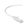 thumbnail image 1 of Black Box Slim-Net - Patch cable - RJ-45 (M) to RJ-45 (M) - 7 ft - UTP - CAT 6 - booted, molded, stranded - white, 1 of 3