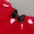 thumbnail image 6 of IBTOM CASTLE Baby Girls Half Birthday Outfit Polka Dots Half Way to One Romper Tutu Skirt Headband Cake Smash Clothes for Photo Shoot 6 Months Red + Black, 6 of 8