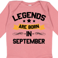 thumbnail image 4 of Inktastic Legends Are Born in September Boys or Girls Long Sleeve Baby Bodysuit, 4 of 5