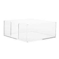 Monyance Household Tissue Box Clear Acrylic Tissue Holder for Bathroom Kitchen Office - Organize Napkins(5.31X5.31X2.17Inches)