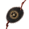 thumbnail image 2 of CIMAXIC eye patch Masquerade Use Retro Designed Clock Shape Design Lace Leather Monocular Decoration Use Blindfold,2.76"X1.97"X0.08", 2 of 5