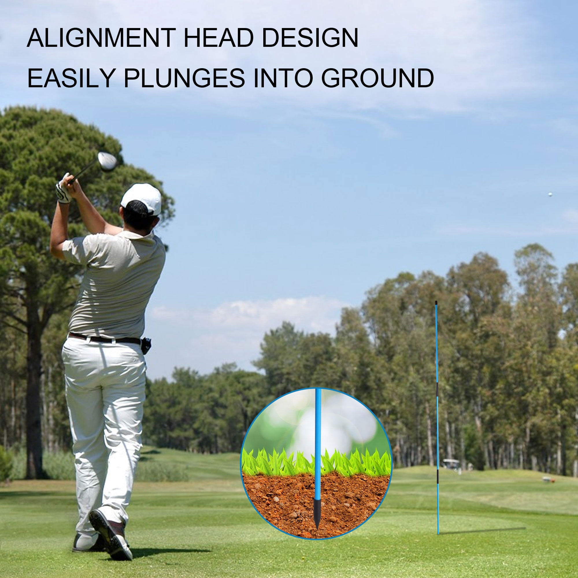 FlexWave Golf Swing Trainer – Posture Correction & Swing Path Guide, Tempo and Strength Training Aid, 4 Colors Available
