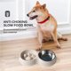 thumbnail image 2 of Cuenco Para Mascotas, Cuenco Para Gatos, Cuenco Para Perros, Cuenco Doble De Paja De Trigo De Acero Inoxidable, Cuenco De Alimentación Para Mascotas Noticed PT001423-02, 2 of 7