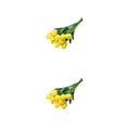 thumbnail image 2 of Advancent 10 bolsas añaden elegancia a la boda con decoración de flores de plantas verdes como flores amarillas amarillo 2Conjunto, 2 of 6