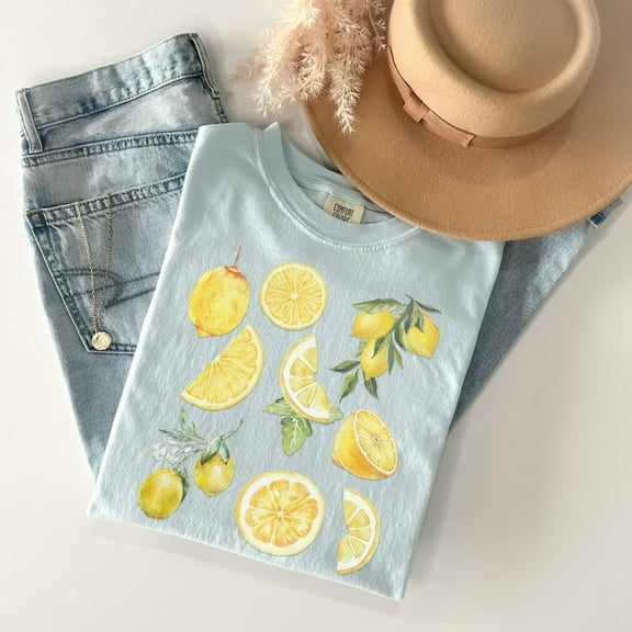 Comfort Colors Lemon T-Shirt, Aesthetic Fruit Shirt, Lemon Shirt, Fruit Shirt, Vintage Shirt, Graphic Shirt, Graphic T For Women, Gift For Her, Boho Shirt