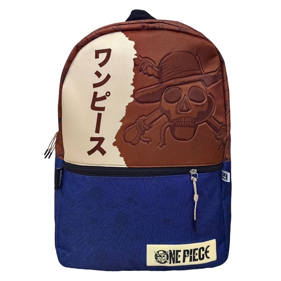 Mochila Primaria Fotorama One Piece Blue Faux Leather