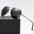 thumbnail image 2 of Photochromic Polarized Sunglasses Men Women Driving Chameleon Vintage Metal Sun Glasses Change Color Day Night Vision UV400 FGS, 2 of 6