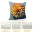 thumbnail image 4 of COMIO Light Blue Yellow Throw Pillow Covers Decorative Fall Daisy Farmhouse Pillow Cases Square Floral Sunflower Cushion Cover for Couch Sofa Home Decor, 4 of 5