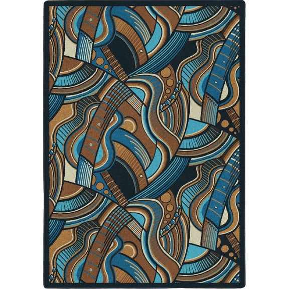 Blue Note 7'8" x 10'9" Area Rug In Color Multi