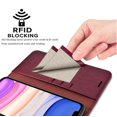 thumbnail image 4 of Njjex Case Wallet 2019 iPhone 11 / iPhone 11 Pro / iPhone 11 Pro Max, iPhone 11 11 Pro 11 Pro Max Wallet Case RFID Blocking Card Slot Stand PU Leather Magnetic Protect Flip Cover [Gift Box] -Wine Red, 4 of 9