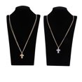 thumbnail image 3 of Niñas mujer cruz de cristal crucifijo colgante colr cadena encanto religioso regalo Oro Sunnimix Cruz crucifijo collar, 3 of 8
