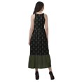 thumbnail image 4 of Moomaya Robe de Vacances pour Femmes en Rayonne, Col Licou, Sans Manches, Fente avant, Robe Imprimée, 4 of 4