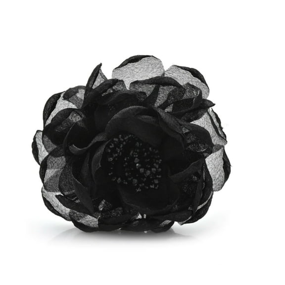 Layered Fabric Floral Brooch