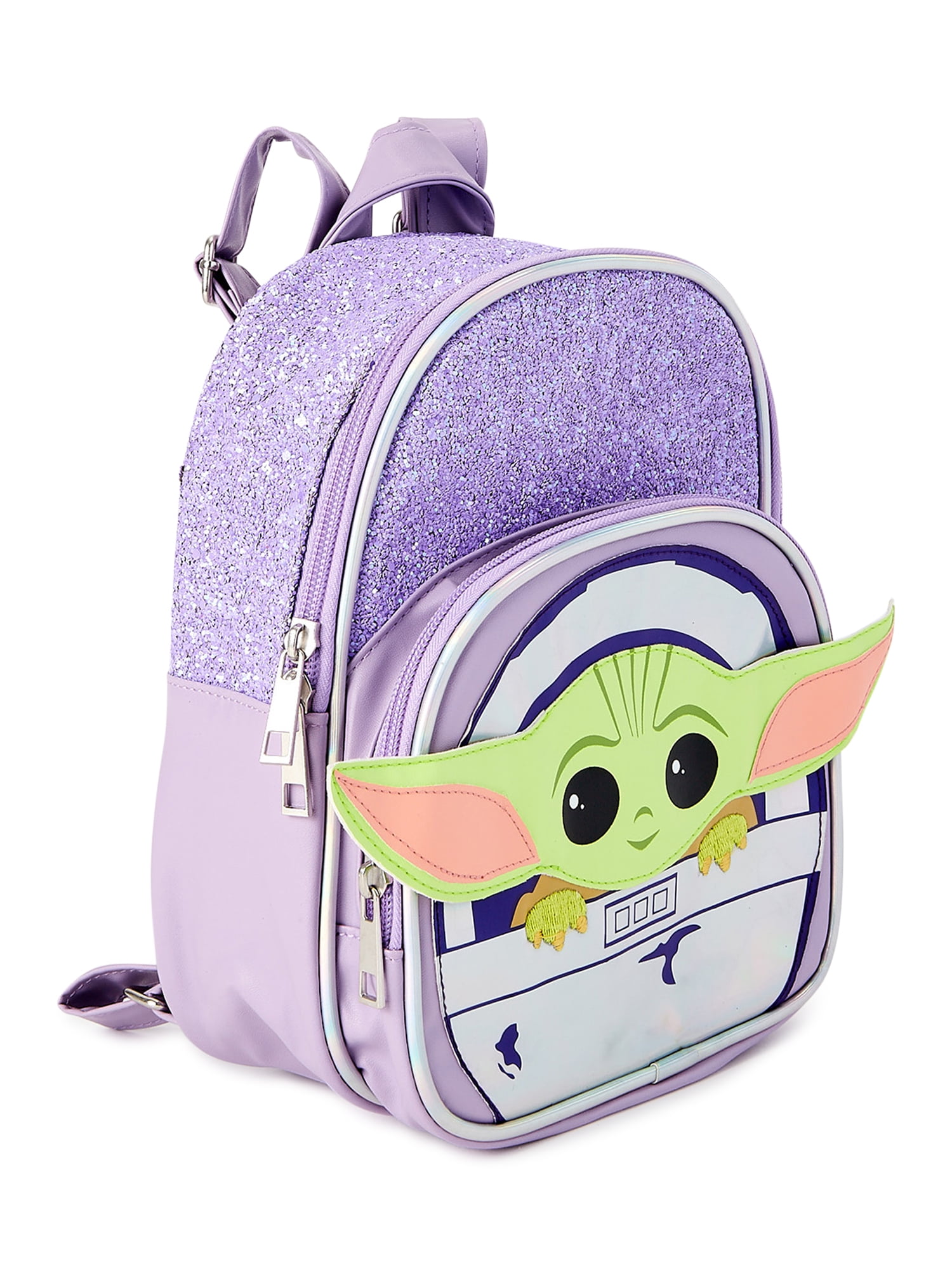 Star Wars The Mandalorian Grogu Baby Yoda Childrens Mini Backpack Purple