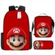 thumbnail image 2 of Mochila Con Estampado 3D De Anime Sonic Mario LOHILL + Cartera + Estuche Para Lápices , Unisex De Gran Capacidad Para Niños , Bolso De Hombro, 2 of 4