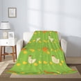 thumbnail image 2 of Rateoe Funny Chicken Pattern Flannel Throw Blanket, Ultra-soft Blanket for Bed, Couch, Car, Hypoallergenic Anti-pilling blanket-40"x30"(Vertical), 2 of 6