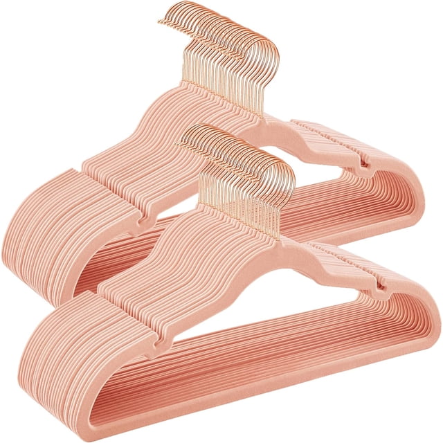 Velvet Hangers Clothes Hangers with Shoulder Notches Pants Bar Ink UCRFB