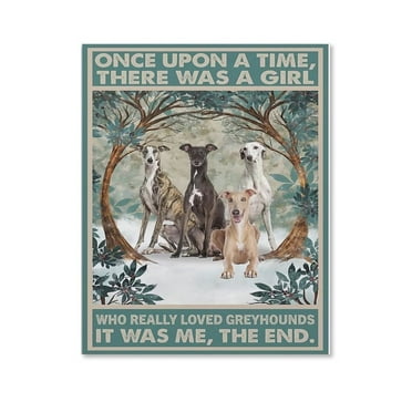Who Really Loved Greyhounds Poster Canvas- Perfect for Wall Artrations,Dining Room Decor, Bedroom Art, Wall Decor Living Room, Wall Art, Frameless 8x10inch