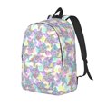 thumbnail image 1 of Disketp Sea Turtles print Canvas Backpack Lightweight Travel Daypack Student Rucksack Laptop Backpack-Medium, 1 of 5