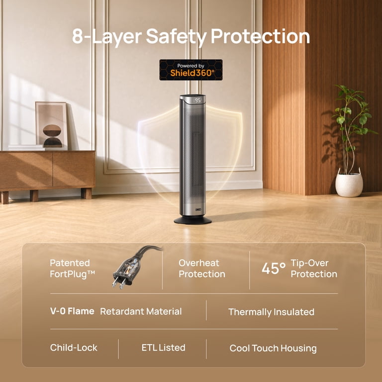 Tower Space Heater With Dual Motors photo 7