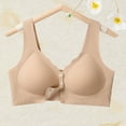 thumbnail image 2 of Posijego Womens Everyday Bra Button Front Closure Push-Up Bra Comfy Seamless Breathable Bra for Women, 2 of 3