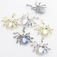 thumbnail image 1 of Gothic Style Spider Charms - 30pcs Resin Rhinestone Cat Eye Beads Metal Charms for Jewelry Making, 1 of 5