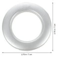 thumbnail image 2 of HONMEET Curtain Eyelet Rings Silver Plastic Lightweight Easy Snap Together 75Pcs, 2 of 6
