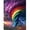 Tornado, variant on Library-themed diamond painting kit, Nighttime Book Forest fantasy diamond painting kit, DIY 5D diamond painting kit (suitable for beginners), home wall decoration, frame not included.,Flower