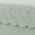 thumbnail image 6 of Madison Park Daybed Cover Set Damask Quilted Cover for Daybeds, All Season, Pre-Washed Cotton-Filled Coastal Bedding Scallop Edge, Shams, Bedskirt, Décor Pillows, Tuscany, Seafoam, 39"x75", 6 Piece, 6 of 7