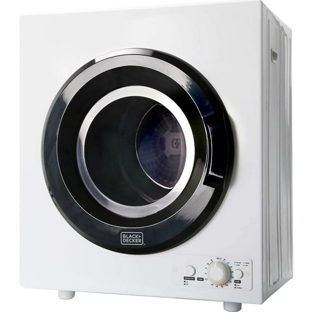 Black & Decker BCED26 2.65 Cu. Ft. Portable Dryer Small White