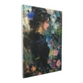 thumbnail image 2 of 12x18 inch Oil Painting&nbsp;Wall Art Black Dress Woman Bedroom Decor,Apartment Bedroom Accessory,Classic Black Dress Woman Retro Frameless Canvas Painting,For Lovers Gift,Bedroom,Woman Cave Decor, 2 of 6
