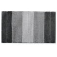 thumbnail image 2 of Striped Bathroom Rug Gradient Bath Mat Non-Slip Door Mats Soft Shaggy Thick Bath Rugs Absorbent machine washable Floor Mats for Bath Room, Toilet, Bedroom, Kitchen，20''x 32''，Gray, 2 of 6