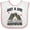 White and Pink, variant on Inktastic Just a Girl Who Loves Adventure Girls Baby Bib