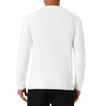 thumbnail image 3 of SUÉTER DE PULÓVER CLÁSICO DE COLOR SÓLIDO DE CUELLO REDONDO DE HOMBRE INSPIRAR CHIC, MANGA LARGA, TEJIDO SUAVE, TALLA S, BLANCO, 3 of 6