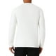 thumbnail image 3 of SUÉTER DE PULÓVER CLÁSICO DE COLOR SÓLIDO DE CUELLO REDONDO DE HOMBRE INSPIRAR CHIC, MANGA LARGA, TEJIDO SUAVE, TALLA S, BLANCO, 3 of 6