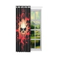 thumbnail image 2 of MKHERT Burning Skul Window Curtain Living Room,Bedroom Window Drapes 52x84 inch, 2 of 3