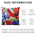 thumbnail image 5 of PRATYUS Poppy Floral Flowers Decorative Throw Pillow Covers, Spring Summer Bless Our Home Sweet Home Porch Patio Outdoor Pillowcase Bloom Sofa Couch Cushion Case Home Decor 20x20in, 5 of 5