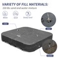 thumbnail image 5 of CoSoTower Patio Umbrella Base with Wheels, Water & Sand Filled Weighted Base for Most Cantilever Offset Umbrella, 300Lbs, Square, Black, 38'' X 38'', 5 of 6