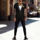 thumbnail image 5 of Tops para hombre, blusas y camisas de manga corta con cuello redondo para hombre, blusas casuales de moda para hombre con cuello redondo, blusas deportivas con mangas cortas, blusas de poliéster para, 5 of 6