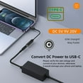 thumbnail image 6 of Xiwai DC Jack 7.9x5.4mm Input to USB-C Type-C Power Plug Charge Cable for Laptop Phone PD9V 5V 20V, 6 of 7