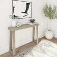 thumbnail image 1 of Plank+Beam Solid Wood Console Table, 46.25 Inch, Sofa Table, Narrow Entryway Table for Hallway, Behind The Couch, Living Room, Foyer, Easy Assembly, Seashell, 1 of 3