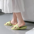 thumbnail image 4 of Anuirheih Slip on Sandals Women,Non-slip Soft Bottom Bathroom Household Non-slip Lightweight Slippers Non-slip Soft Bottom Bathroom Household Lightweight Slippers(Green), 4 of 7