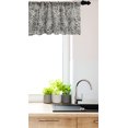 thumbnail image 3 of Ambesonne Vintage Window Valance, Ornate Romantic Roses Pattern Lace Style Backdrop and Victorian Inspirations, Curtain Valance for Kitchen Bedroom Decor with Rod Pocket, 54" X 18", Dark Taupe Cream, 3 of 3