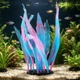 thumbnail image 6 of Aquarium Decorations, Artificial Aquatic Plants Soft Silica with Base for Saltwater Tank Decor, Realistic Low Maintenance, 6 of 7